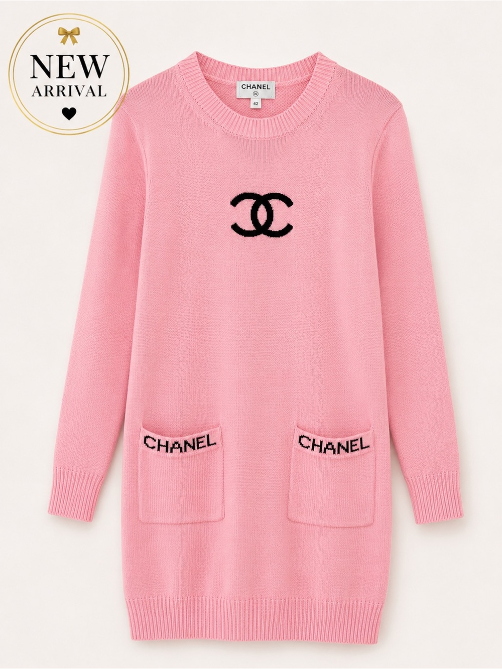 🌸 Women’s Pink Knit Sweater Dress 🌸